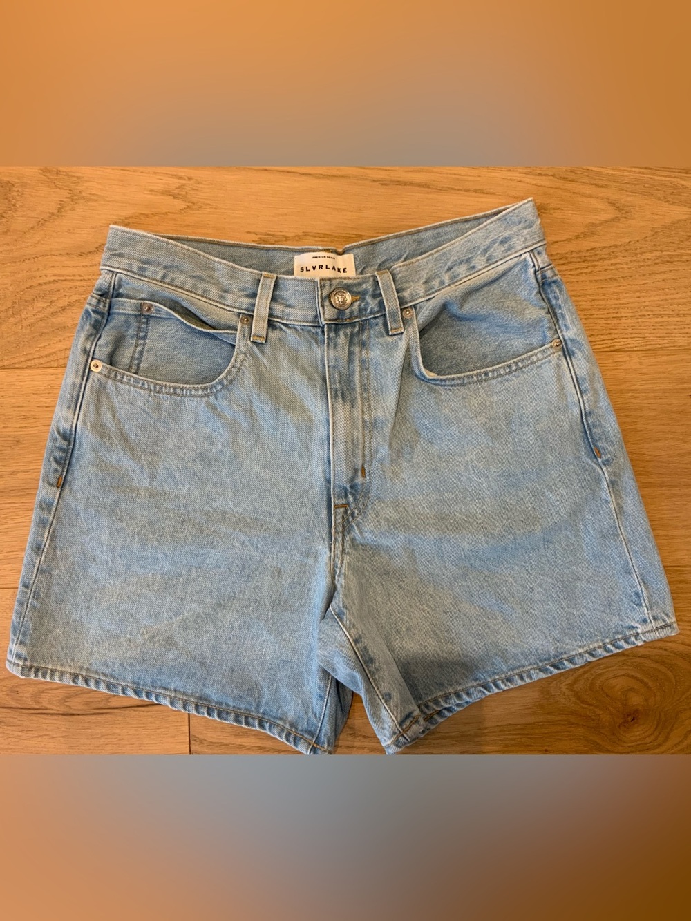 Women’s SLVRLAKE Light Wash Blue Denim Shorts